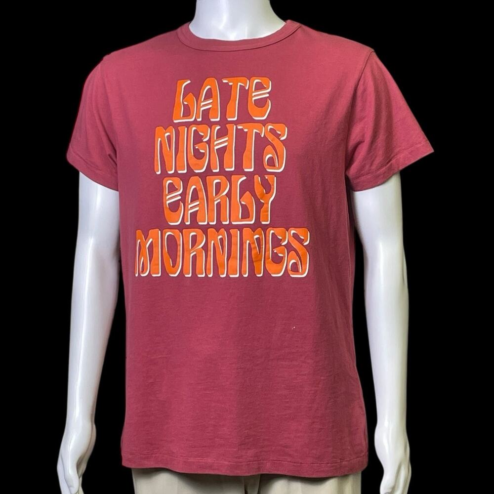 Archival FW17 Off-White Virgil x Art Dad LLC Late Nights Early Mornings Shirt XS
